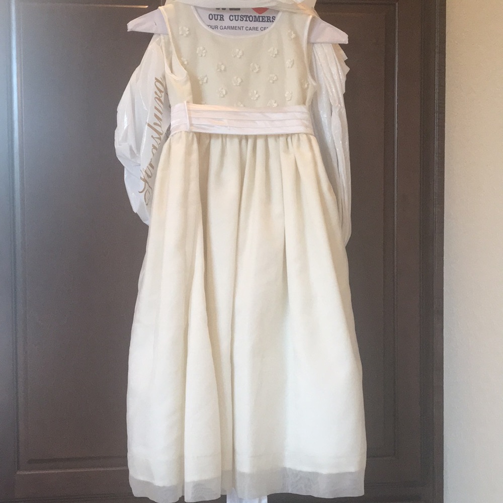 Flower girl dress with matching bow